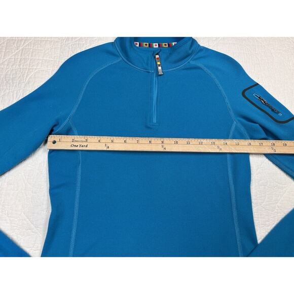 Sherpa Adventure Gear Women's Dikila 1/4 Zip Long Sleeve Tee Blue Size Small - Picture 6 of 11